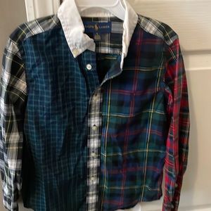 Ralph Lauren Boys plaid button down sz 6
